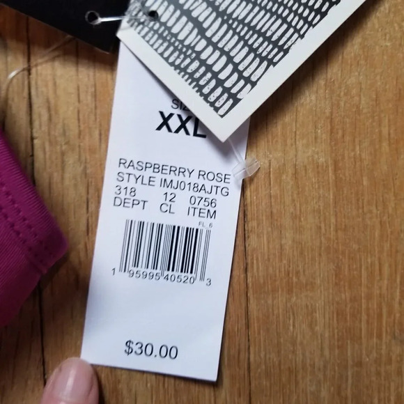 J. Dow Fitness Yoga Jumpsuit Raspberry Pink Bodysuit NWT Women's Size XXL - Picture 5 of 7